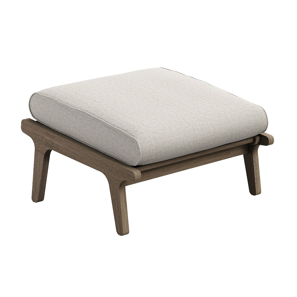 Saratoga Outdoor Patio Teak Ottoman