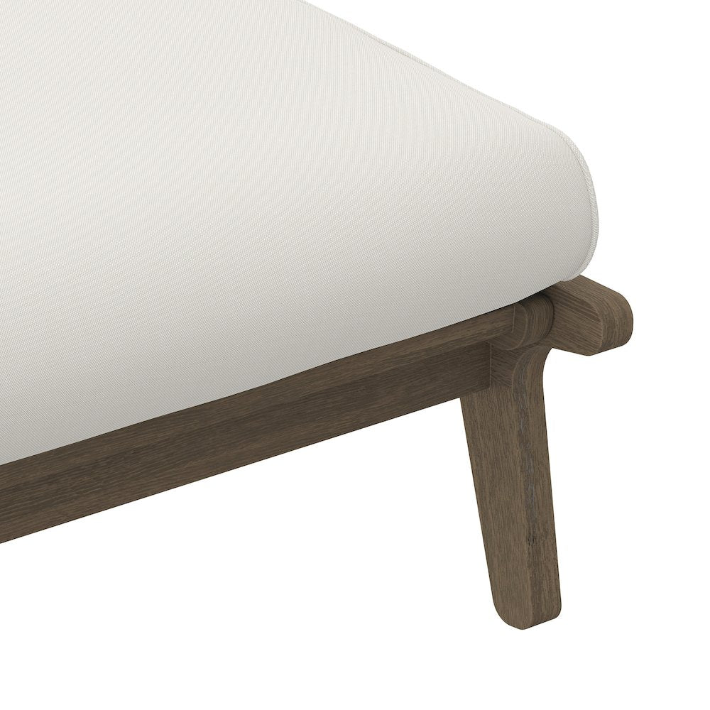 Saratoga Outdoor Patio Teak Ottoman