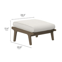 Saratoga Outdoor Patio Teak Ottoman