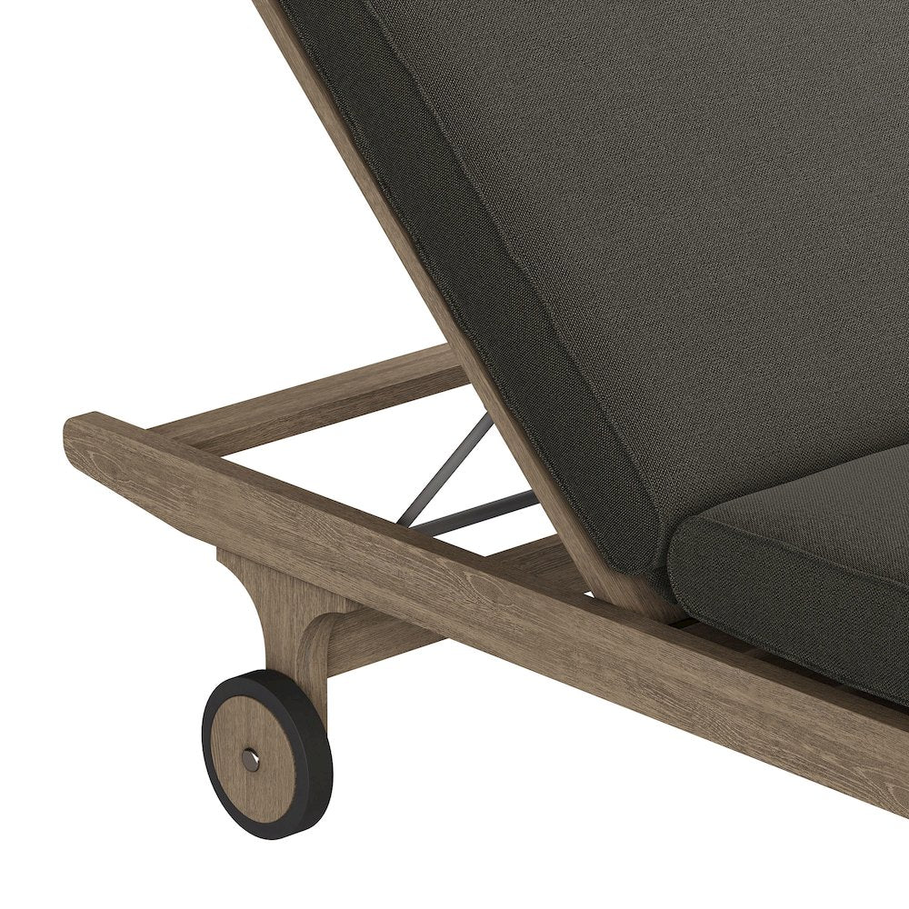 Saratoga Outdoor Patio Teak Chaise Lounge Chair