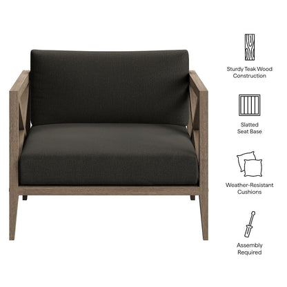 Northlake Outdoor Patio Teak Armchair