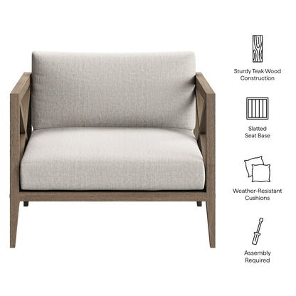 Northlake Outdoor Patio Teak Armchair