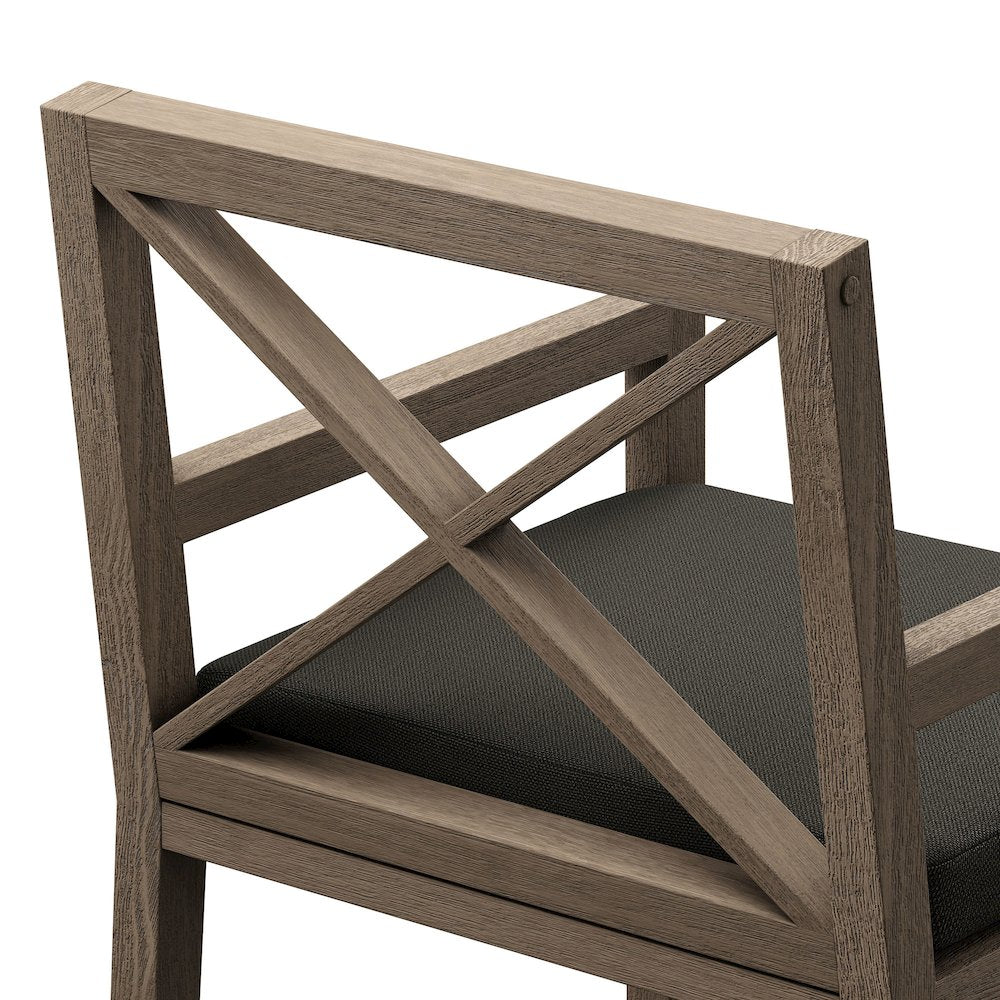 Northlake Outdoor Patio Teak Dining Armchair