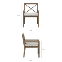Northlake Outdoor Patio Teak Dining Armchair
