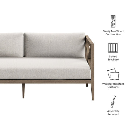 Northlake Outdoor Patio Teak Loveseat