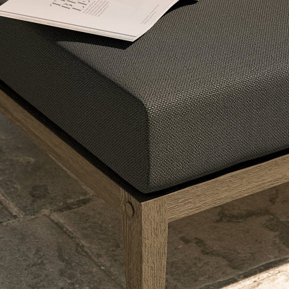 Northlake Outdoor Patio Teak Ottoman