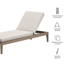 Northlake Outdoor Patio Teak Chaise Lounge