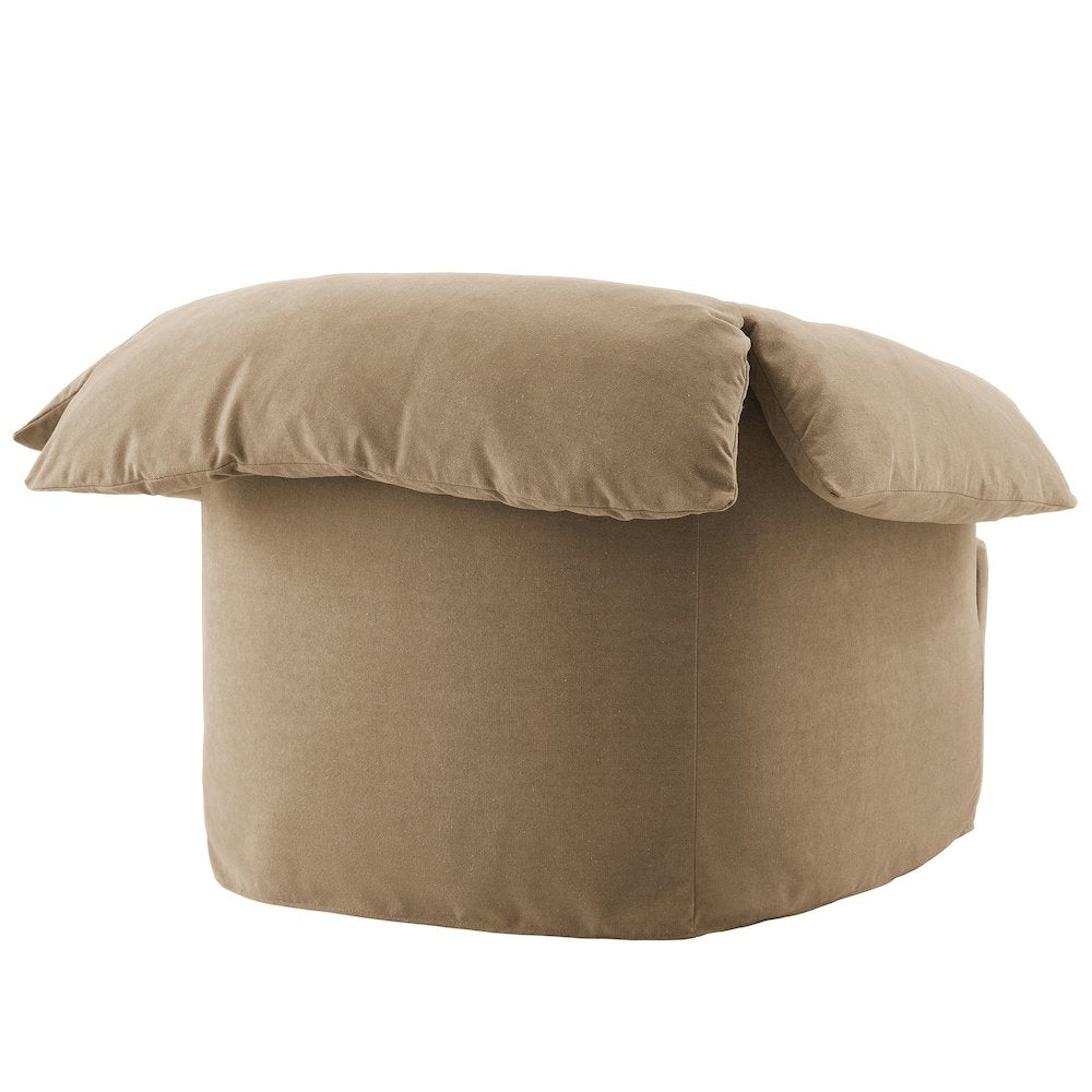 Lark Slipcovered Fabric Oversized Armchair