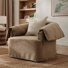 Lark Slipcovered Fabric Oversized Armchair