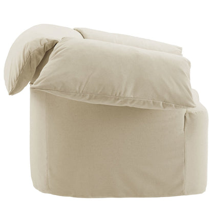 Lark Slipcovered Fabric Oversized Armchair