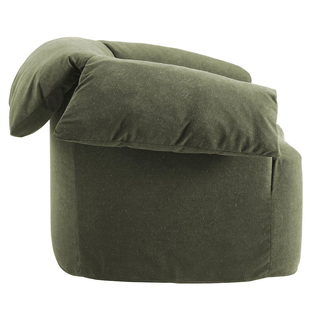 Lark Slipcovered Fabric Oversized Armchair