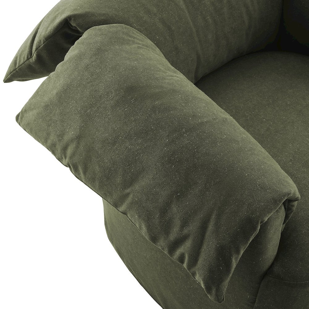 Lark Slipcovered Fabric Oversized Armchair