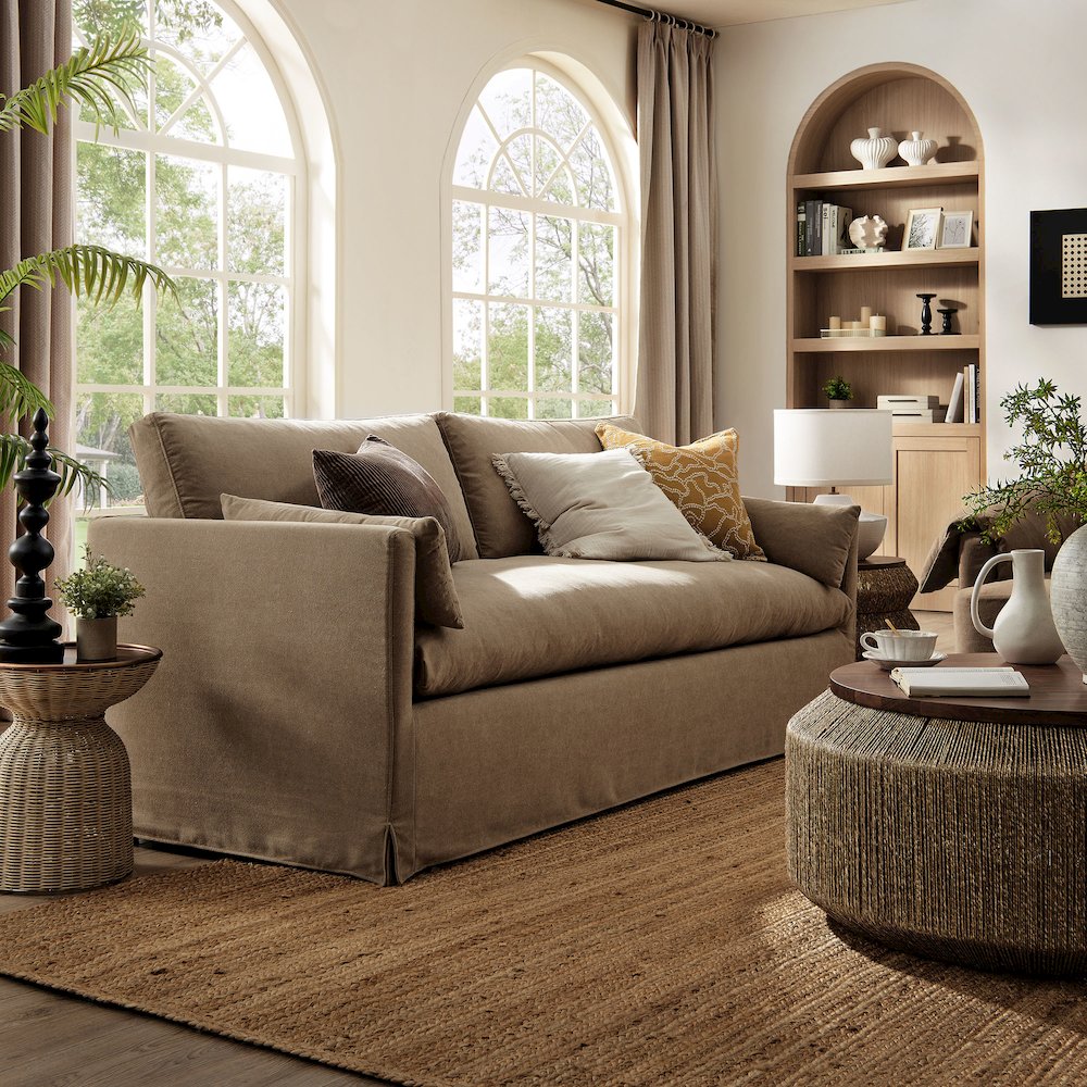 Wellfleet 85" Slipcovered Fabric Sofa