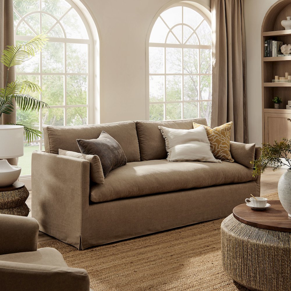 Wellfleet 85" Slipcovered Fabric Sofa