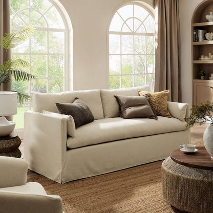 Wellfleet 85" Slipcovered Fabric Sofa