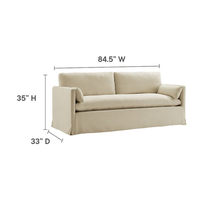 Wellfleet 85" Slipcovered Fabric Sofa
