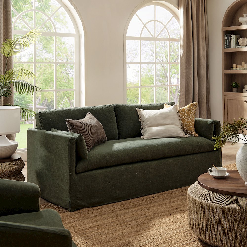 Wellfleet 85" Slipcovered Fabric Sofa
