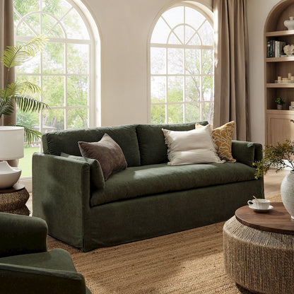Wellfleet 85" Slipcovered Fabric Sofa