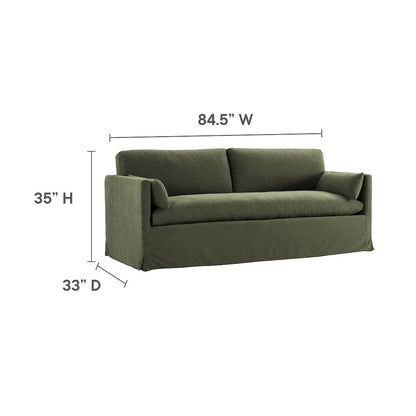 Wellfleet 85" Slipcovered Fabric Sofa