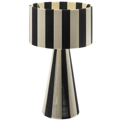 Renae Handwoven Cotton Thread Striped Table Lamp