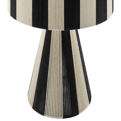 Renae Handwoven Cotton Thread Striped Table Lamp