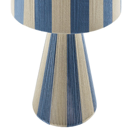 Renae Handwoven Cotton Thread Striped Table Lamp