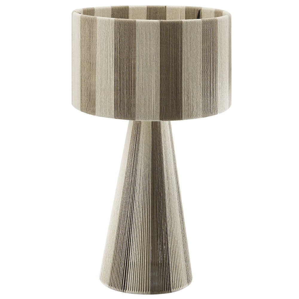 Renae Handwoven Cotton Thread Striped Table Lamp