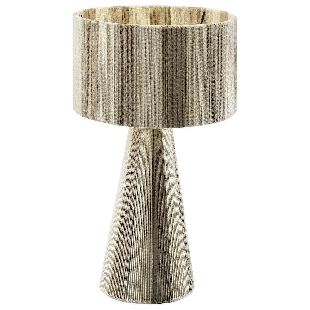 Renae Handwoven Cotton Thread Striped Table Lamp