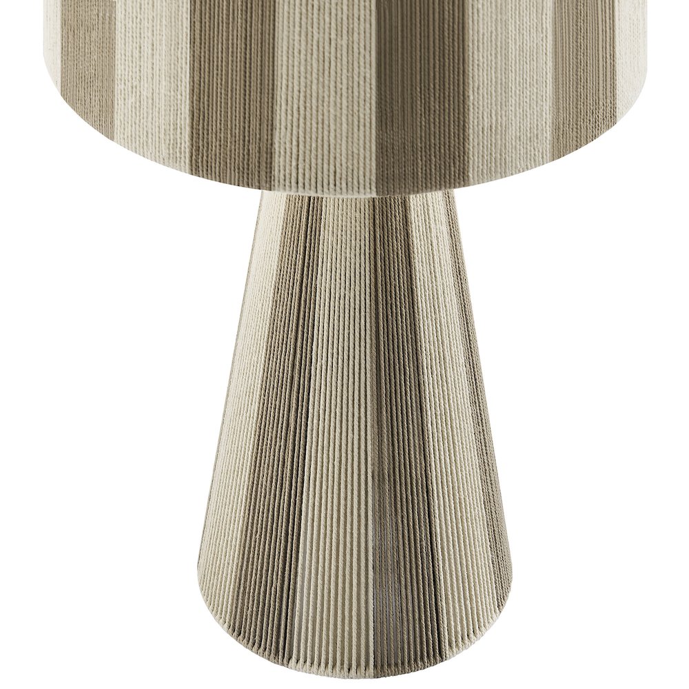 Renae Handwoven Cotton Thread Striped Table Lamp