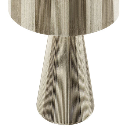 Renae Handwoven Cotton Thread Striped Table Lamp