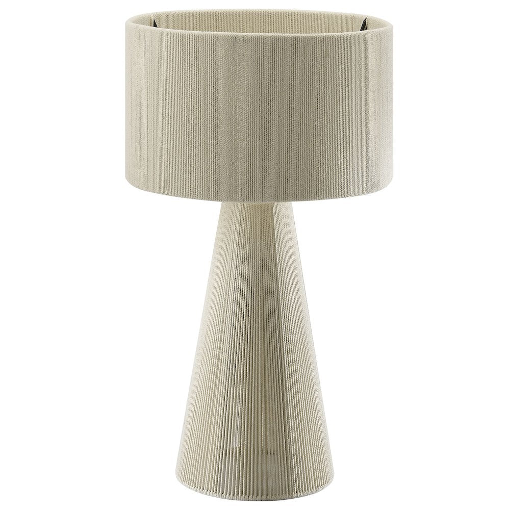Gia Handwoven Cotton Thread Striped or Plain Table Lamp