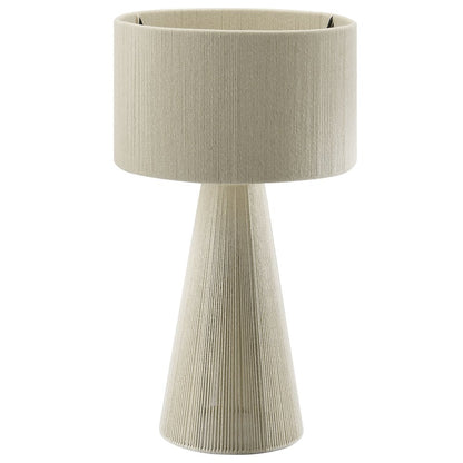 Gia Handwoven Cotton Thread Striped or Plain Table Lamp