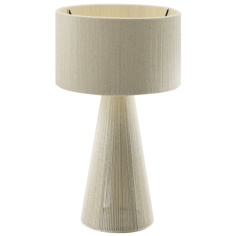 Gia Handwoven Cotton Thread Striped or Plain Table Lamp