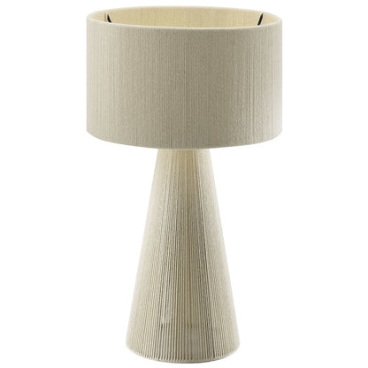 Gia Handwoven Cotton Thread Striped or Plain Table Lamp