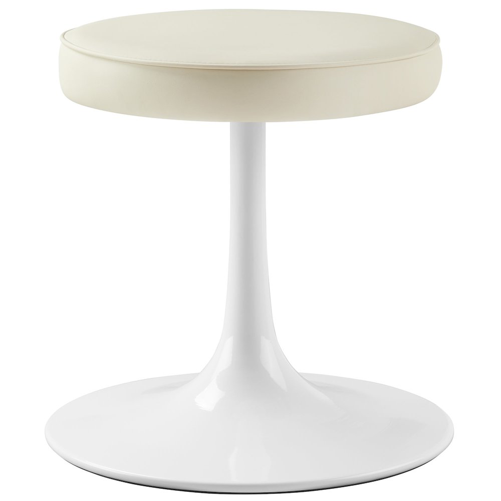 Lippa Vegan Leather Round Stool