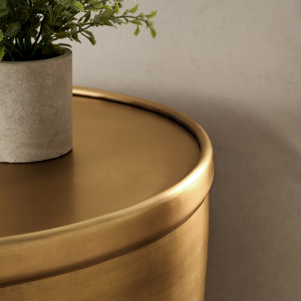 Viora Metal Storage Side Table