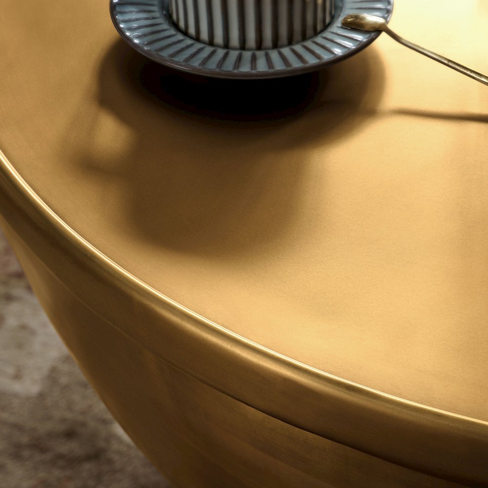 Viora 32 Inch Metal Storage Coffee Table