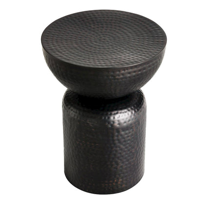 Mella Metal Hammered Side Table