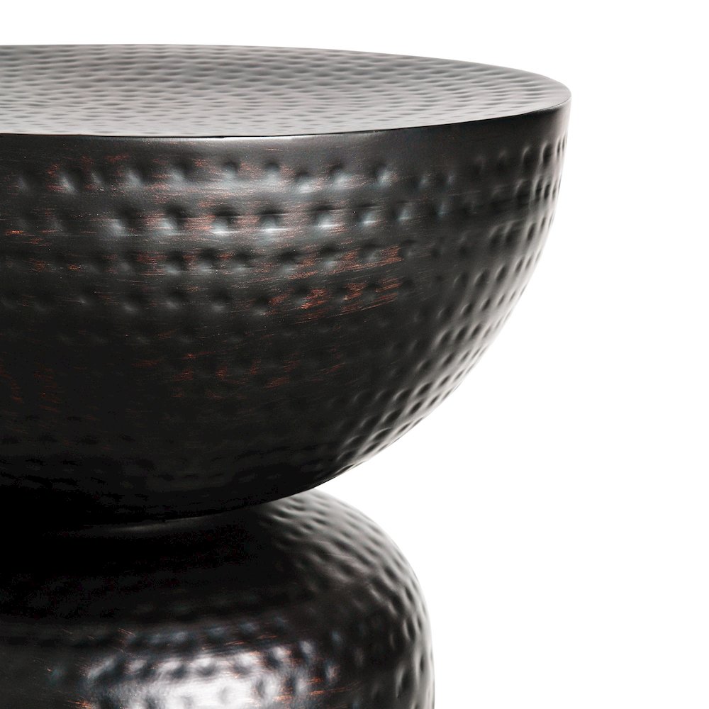 Mella Metal Hammered Side Table