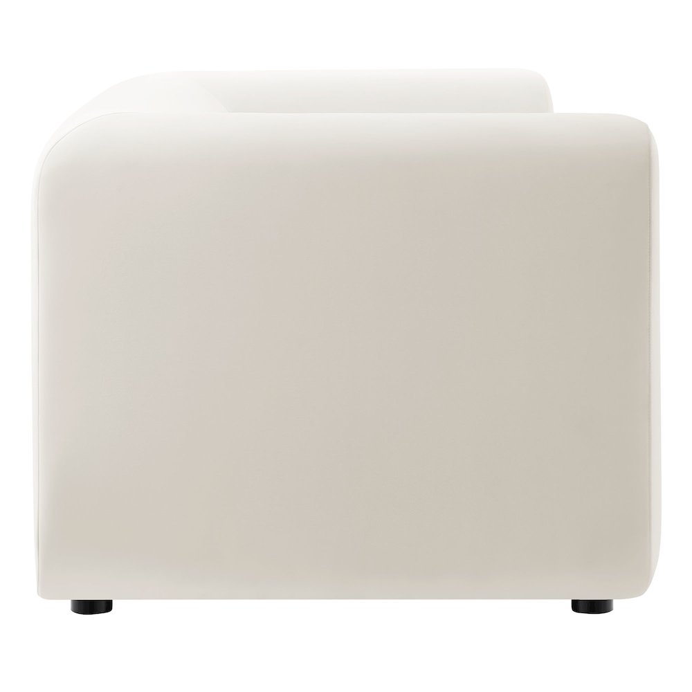Leif 89" Performance Velvet Upholstered Sofa