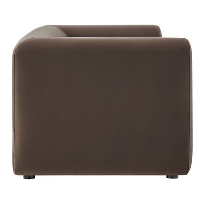 Leif 89" Performance Velvet Upholstered Sofa