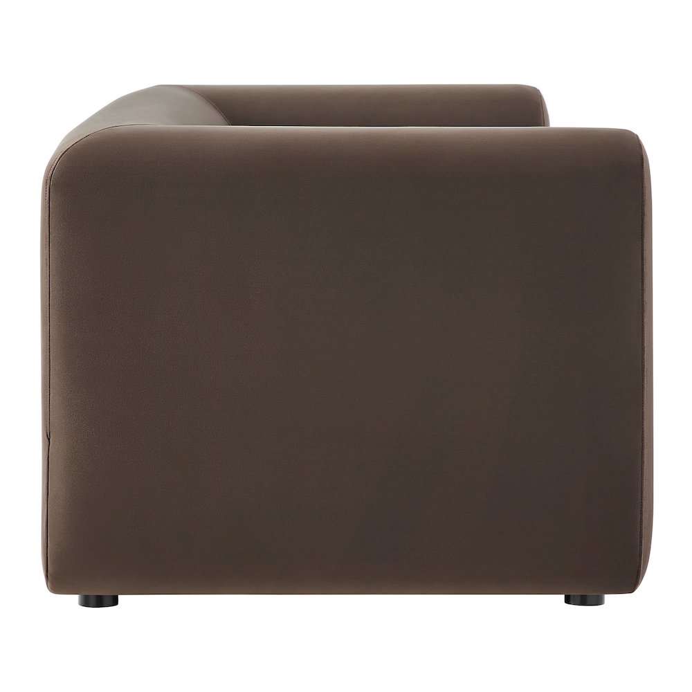Leif 89" Performance Velvet Upholstered Sofa