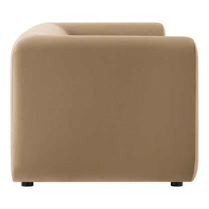 Leif 89" Performance Velvet Upholstered Sofa