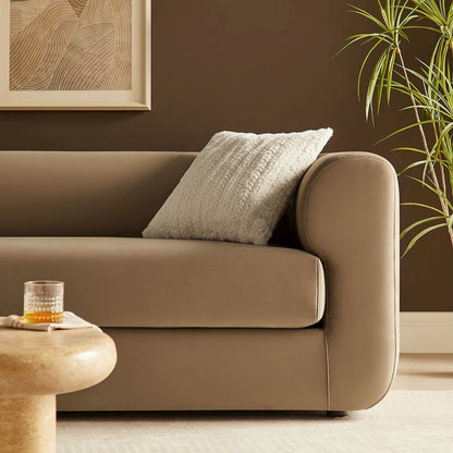Leif 89" Performance Velvet Upholstered Sofa