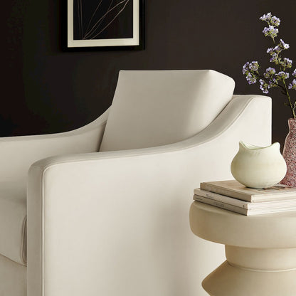 Liora Performance Velvet Armchair