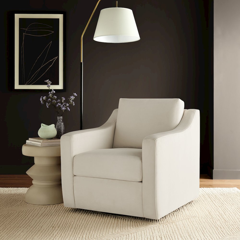 Liora Performance Velvet Armchair