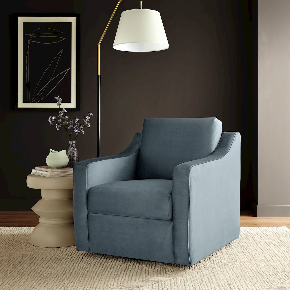 Liora Performance Velvet Armchair