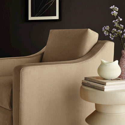 Liora Performance Velvet Armchair