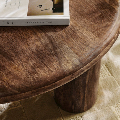Mavina Round Mango Wood Coffee Table