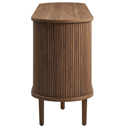 Harlan 67" Fluted Oval Sideboard Cabinet